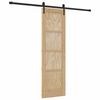 vidaXL Schiebet&uuml;r ORKDAL Braun 61 x 198,5 cm Massives Kiefernholz