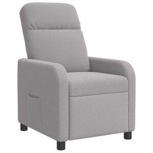 vidaXL Liegesessel Hellgrau Boucl&eacute;