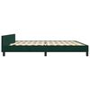 vidaXL Bettgestell ohne Matratze Dunkelgr&uuml;n 200x200 cm Samt