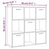 vidaXL B&uuml;cherregal R&auml;uchereiche 90x30x90 cm Holzwerkstoff