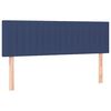 vidaXL Boxspringbett mit Matratze Blau 140x190 cm Stoff