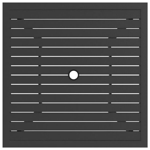 vidaXL Gartentisch Anthrazit 81,5x81,5x72 cm Stahl