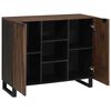 vidaXL Sideboard Braun 90 x 33 x 75 cm massives Mangoholz