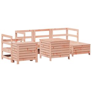 vidaXL 7-tlg. Garten-Sofagarnitur Massivholz Douglasie