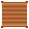 vidaXL Sonnensegel Orange und Braun 4,5 x 4,5 m 100 % Polyester Oxford