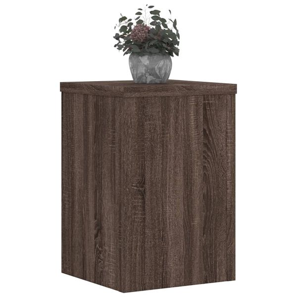 vidaXL Pflanzenst&auml;nder 2 Stk. Braun Eiche 20x20x30 cm Holzwerkstoff