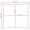 vidaXL Sonnensegel Oxford-Gewebe Quadratisch 2,5x2,5 m Cremewei&szlig;