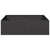 vidaXL Pflanzk&uuml;bel Schwarz 100x100x30 cm Stahl