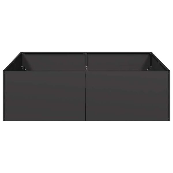 vidaXL Pflanzk&uuml;bel Schwarz 100x100x30 cm Stahl
