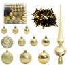 vidaXL Weihnachtsbaum mit 300 LEDs mit St&auml;nder Schwarz 210 cm PVC