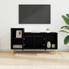 vidaXL TV-Schr&auml;nk Schwarz Eichen-Optik 100 x 35 x 55 cm Holzwerkstoff