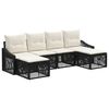 vidaXL Gartensofa-set 6 stk. Schwarz Poly-Rattan
