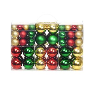 Weihnachtskugeln 100 Stk. Rot/Golden/Gr&uuml;n