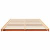 vidaXL Bodenbettgestell Wachsbraun 120 x 200 cm Massivholz Kiefer