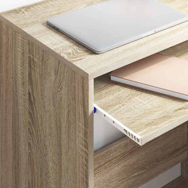 vidaXL Tisch mit Regal Sonoma Eiche 77,5 x 43 x 79 cm Holzwerkstoff