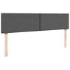 vidaXL Ottoman-Bett mit Matratze Dunkelgrau 200x200 cm Stoff