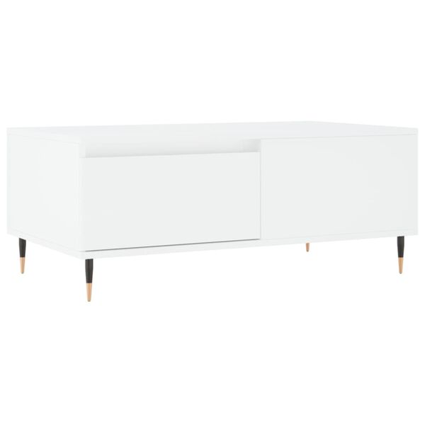 vidaXL Couchtisch Wei&szlig; 90x50x36,5 cm Holzwerkstoff