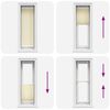 vidaXL Plissee Creme 50x150 cm Stoffbreite 49,4 cm Polyester