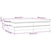 vidaXL Boxspringbett mit Matratze Wei&szlig; 200x200 cm Kunstleder