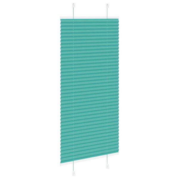 vidaXL Plissee Petrolgr&uuml;n 55x100 cm Stoffbreite 54,4 cm Polyester