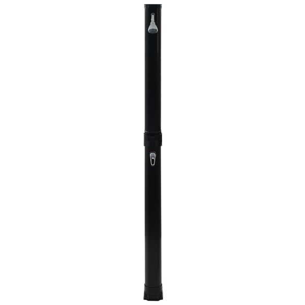 vidaXL Solardusche Klappbar Schwarz 214 cm 23 L