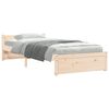 vidaXL Massivholzbett ohne Matratze 75x190 cm