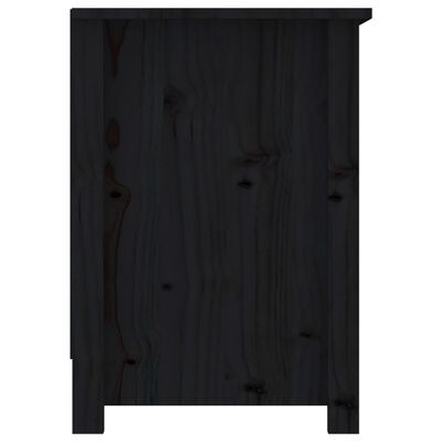 vidaXL TV-Schrank Schwarz 103x36,5x52 cm Massivholz Kiefer