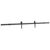 vidaXL Schiebet&uuml;rbeschlag-Set 213,5 cm Stahl Schwarz
