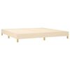 vidaXL Boxspringbettgestell Creme 200x200 cm Stoff