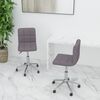 vidaXL Esszimmerst&uuml;hle 2 Stk. Drehbar Taupe Stoff
