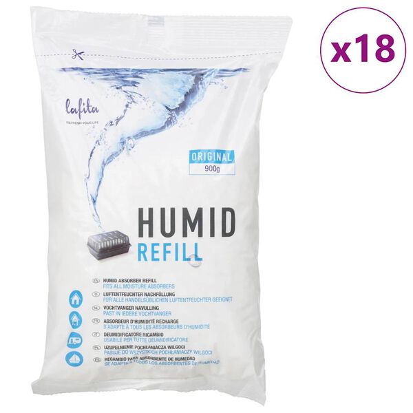 Lafita Nachf&uuml;llung f&uuml;r Luftentfeuchter 18 Stk. 900 g