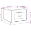 vidaXL Couchtisch Schwarz 50x50x35 cm Holzwerkstoff