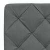 vidaXL Kopfteil-Kissen Dunkelgrau 90 cm Stoff