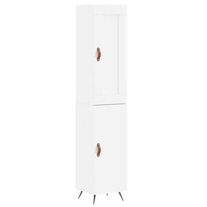 vidaXL Highboard Wei&szlig; 34,5x34x180 cm Holzwerkstoff