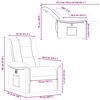 vidaXL Relaxsessel Elektrisch Dunkelgrau Stoff