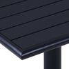 vidaXL Gartentisch Schwarz 80x80x75 cm