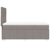 vidaXL Boxspringbett mit Matratze Taupe 90x190 cm Stoff