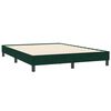 vidaXL Boxspringbett mit Matratze Dunkelgr&uuml;n 140x210 cm Samt
