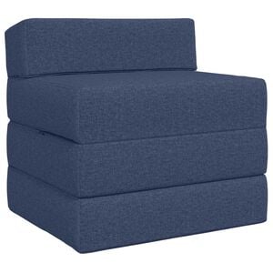 vidaXL Klappsofa Bett Blau 200 x 70 x 15 cm Stoff