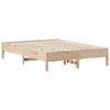 vidaXL Massivholzbett ohne Matratze 120x200 cm Kiefernholz