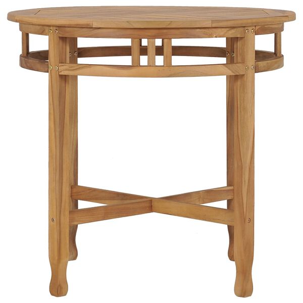 vidaXL 3-tlg. Garten-Essgruppe Teak Massivholz