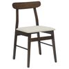 vidaXL Esszimmerstuhl 2 pcs Dunkelbraun, Hell Massives Gummiholz