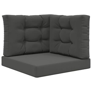 vidaXL Sofakissen f&uuml;r drau&szlig;en Polyester Anthrazit 60 x 60 cm