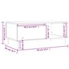 vidaXL Couchtisch Braun Eichen-Optik 90x50x36,5 cm Holzwerkstoff