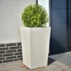 vidaXL Pflanzk&uuml;bel Wei&szlig; 45x45x75 cm Stahl