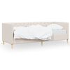 vidaXL Tagesbett USB Creme Stoff 90x200 cm