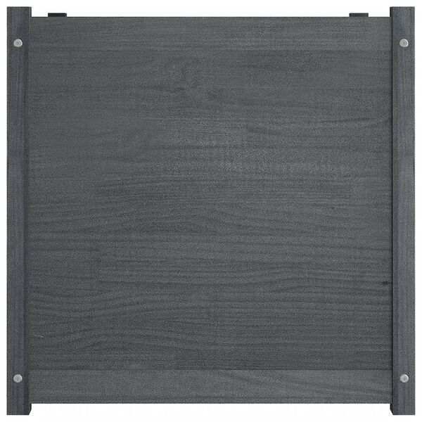 vidaXL Pflanzk&uuml;bel Grau 70x70x70 cm Massivholz Kiefer