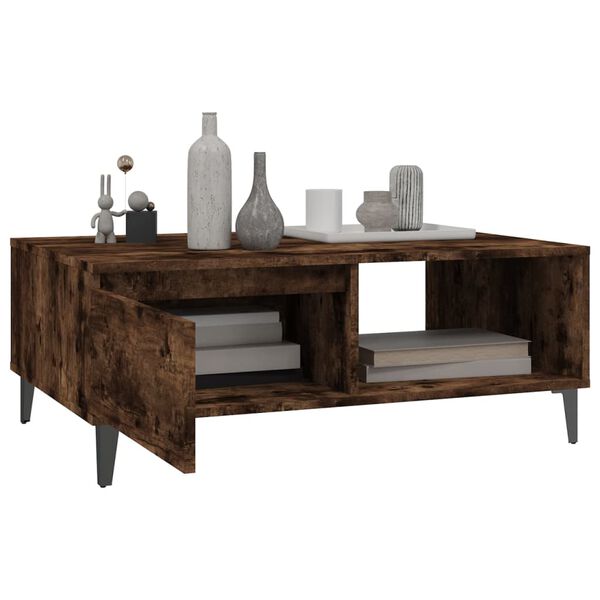 vidaXL Couchtisch R&auml;uchereiche 90x60x35 cm Holzwerkstoff