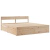 vidaXL Massivholzbett ohne Matratze 200x200 cm Kiefer