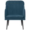 vidaXL Sessel Blau 63x76x80 cm Samt